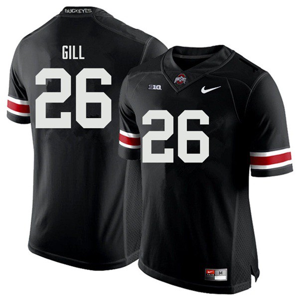 Ohio State Buckeyes #26 Jaelen Gill Men Player Jersey Black